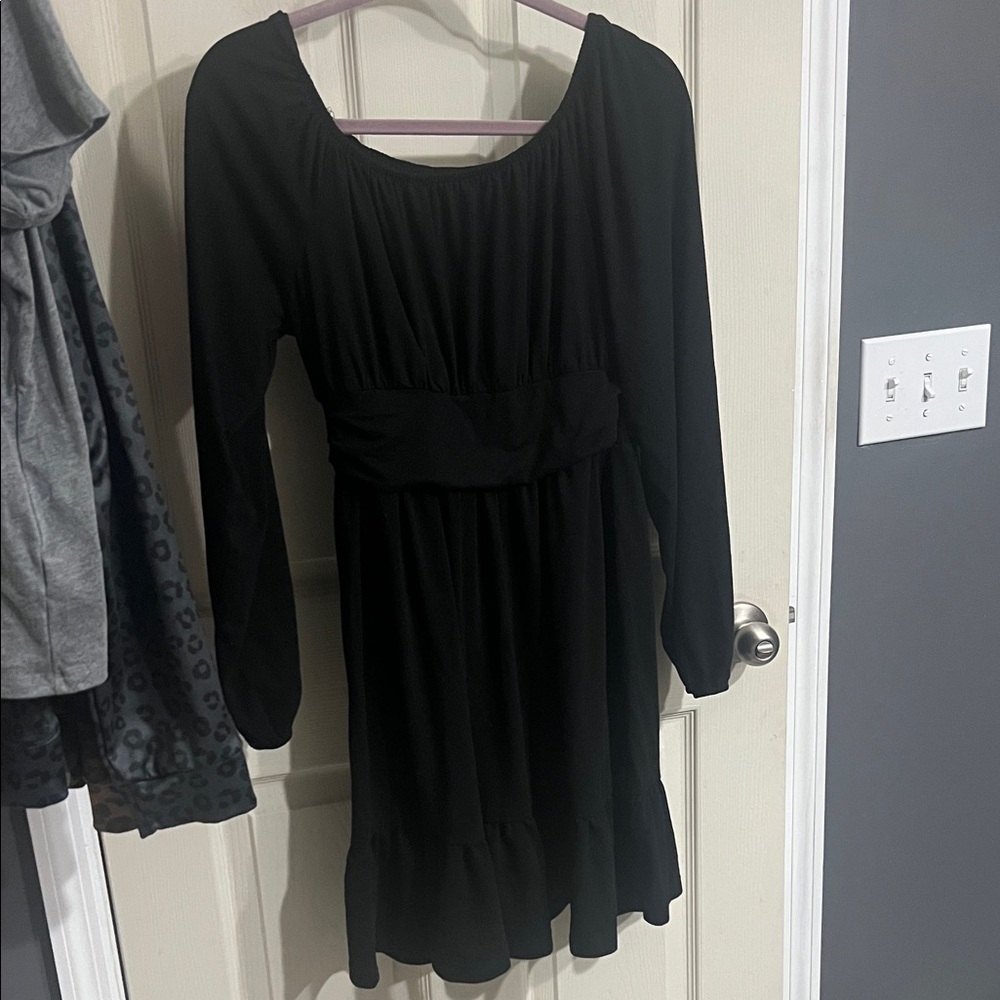 Amazon Black Long Sleeve Dress